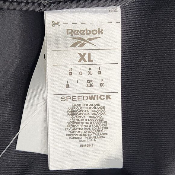 Reebok ID Train Tri Back Sports Bra Size XL Light Support Wirefree Black NWT - Picture 4 of 7